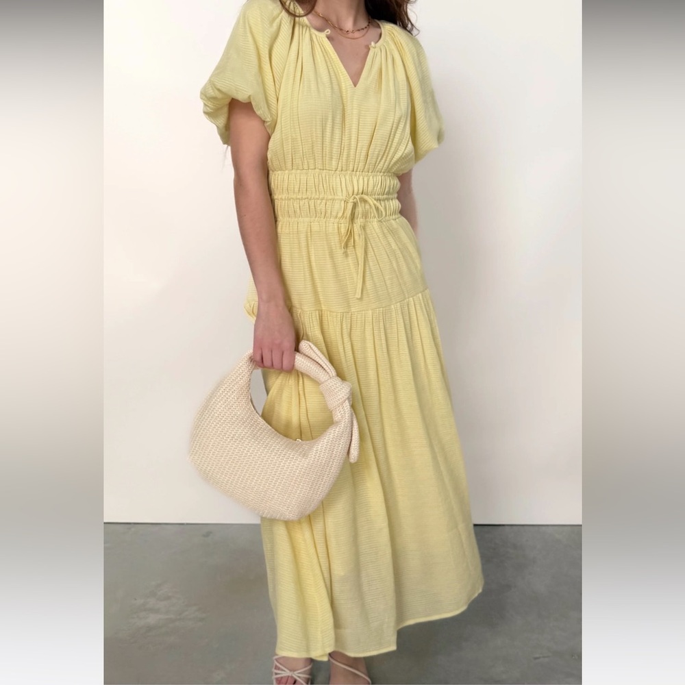 Elle Grey Yellow Dress
